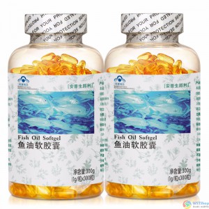 安普生邦利 鱼油软胶囊 1g/粒*300粒*2瓶套餐